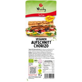 Topas Wheaty Aufschnitt Chorizo, 80 gr Packung