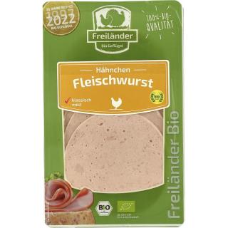 Freiland Bio Hähnchen Hähnchen-Fleischwurst, 80 gr