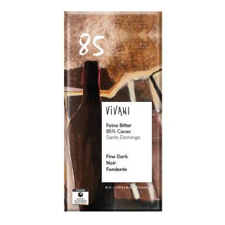Vivani Feine Bitter mit 85% Cacao, 100 gr Stück