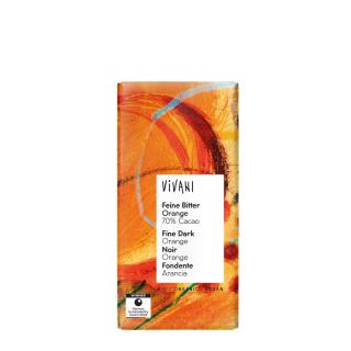 Vivani Feine Bitter Orange Schokolade, 100 gr pro