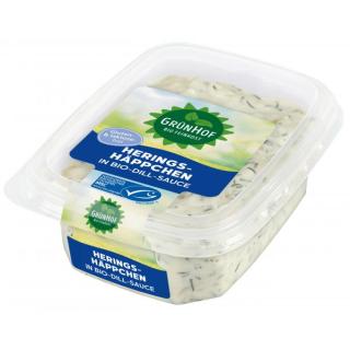 Grünhof Dillheringshappen in Bio-Sauce, 150 gr Bec