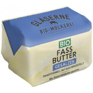 Gläserne Meierei Fassbutter Sauerrahm gesalzen, 25