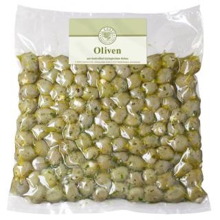 Griech. Oliven mit Knoblauch