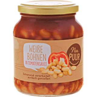 nur Weiße Bohnen in Tomatensauce