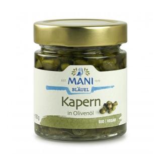 Mani Bläuel Kapern, in Olivenöl, 180 gr Glas  (120