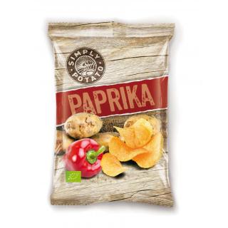 Gastina Simply Potato Paprika Chips, 100 gr Beutel
