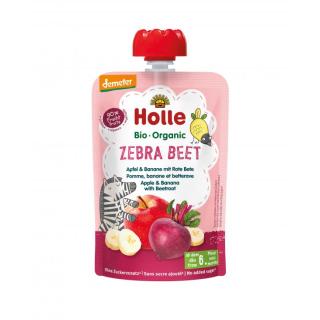 Holle Zebra Beet Apfel & Banane mit Rote Bete, 100
