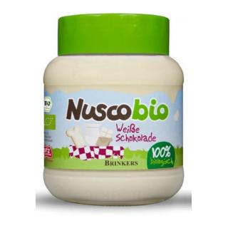 Nuscobio Weiße Schoko Creme, 400 gr Glas