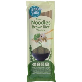 Terrasana Naturreisnudeln mit Wakame, 250 gr Packu