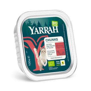 Yarrah Katzenfutter - mit Huhn und Rind, in Alusch