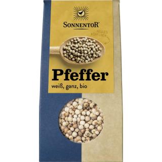 Sonnentor Pfeffer weiß, ganz, 35 gr Packung