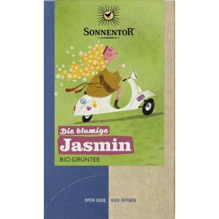 Sonnentor Jasmin Grüntee, 1,5 gr, 18 Btl Packung