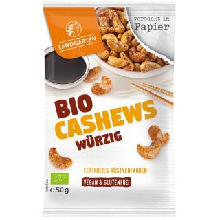 Landgarten Tamari Cashews, 50 gr Beutel