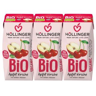 Höllinger Apfel Kirsche, mit Wasser ohne Kohlensäu